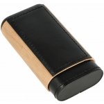 Vpkcz pouzdro na 3 doutníky Wood kožené černé 135 mm – Zboží Mobilmania