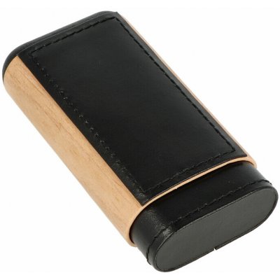 Vpkcz pouzdro na 3 doutníky Wood kožené černé 135 mm – Zboží Mobilmania