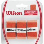 Wilson Pro Soft overgrip 3ks oranžová – Zboží Dáma