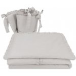 BABY NELLYS 3-dílná sada Mantinel s povlečením Royal šedá 120 x 90 cm – Zboží Dáma