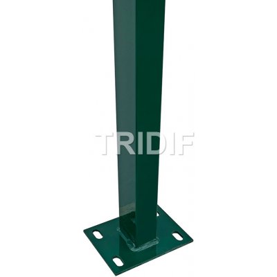 Sloupek JEKL ZN+KOMAXIT zelený s navařenou patkou / 60x40 mm / síla stěny 1,50 mm – Hledejceny.cz