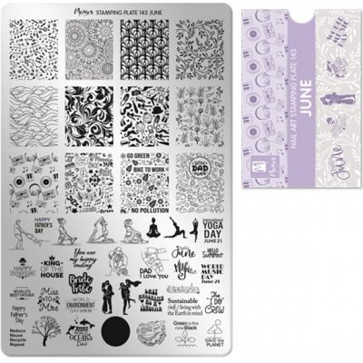 Moyra Stamping Deska na razítka č.143 June – Zboží Mobilmania