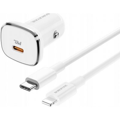 Nabíječka automobilová Apple Lightning, USB Type-C Borofone 3000 mA – Zboží Živě