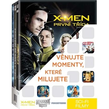 3x Sci-fi: Zrození planety opic + X-Men: První třída + Prometheus DVD