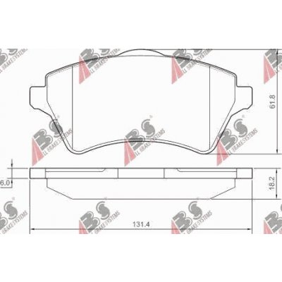 BRZDOVÉ DESTIČKY LANDROVER FREELANDER 00-07 23615.18.2 A.B.S. – Zboží Mobilmania