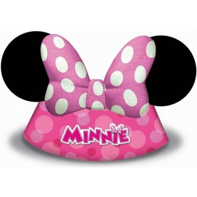 Papírové kloboučky myška Minnie "Minnie Happy Helpers" 6 ks GoDan – Zboží Dáma