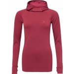 Klimatex HERRON SEMALESS dámský bezešvý pulovr s kapucí vínová – Zboží Dáma
