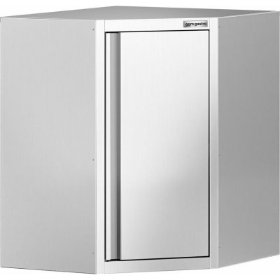 G.Gastro Nerezová rohová nástěnná skříňka - 700x700 mm - s křídlovými dveřmi - výška 800 mm - D20047275 – Hledejceny.cz