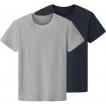 Esmara Kids chlapecké triko 2 kusy navy modrá šedá – Zboží Mobilmania