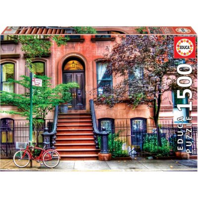 Educa EDU18502 Greenwich Village New York + Fix lepidlo 1500 dílků – Zboží Mobilmania