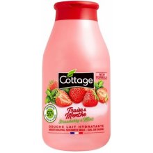 Cottage Moisturizing Shower Milk Strawberry & Mint sprchové mléko 97% přírodní 250 ml
