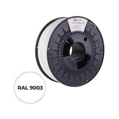 C-Tech Premium Line ABS, dopravná biela, RAL9003, 1,75mm, 1kg – Zboží Živě