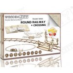 WOODEN CITY 3D puzzle Kruhové koleje s přejezdem 159 ks – Zboží Dáma