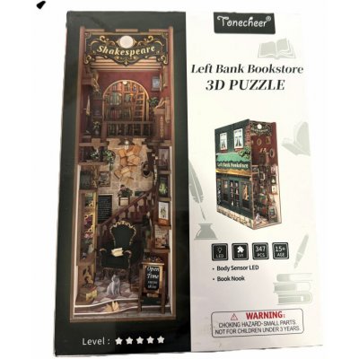 Siva Tonecheer 3D puzzle Bookstore Left Bank – Hledejceny.cz