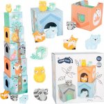 Small Foot skládací věž pastelová se zvířátky – Sleviste.cz