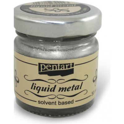 Tekutý kov PENTART 30 ml silver – Zboží Mobilmania