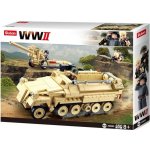 Sluban B0695 Army Německý polopásový tahač – Zboží Dáma