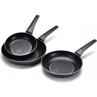 GREAT STONE BLACK INDUCTION - Set 3 padelle cm 20/24/28 - Tognana