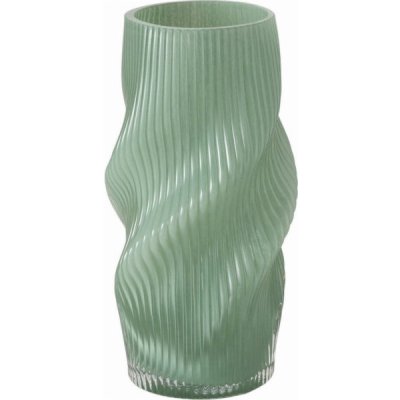 Boltze Skleněná váza VERESE, 30 cm, zelená – Hledejceny.cz