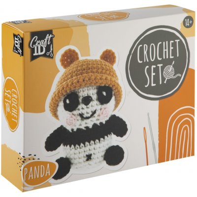 Grafix Háčkovaná panda 9x8 x13 cm – Zboží Mobilmania