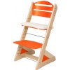 Dětský stoleček s židličkou Jitro rostoucí židle Plus přírodní / oranžová