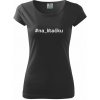 Dámské tričko s potiskem #na_lítačku Pure dámské triko černá