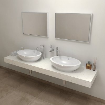 Sapho TAILOR rockstone deska 180x50 cm, provedení límce C TR180C – Zboží Dáma