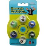 Kuličky 6ks skleněné cvrnkací Krtek – Zboží Živě