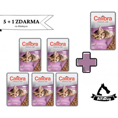 Calibra Premium Kitten Salmon 6 x 100 g