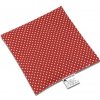 Hřejivý polštářek Babyrenka Nahřívací polštářek z třešňových pecek Dots red 15x15 cm