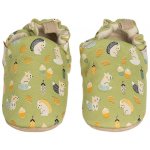 Lait et Miel bavlněné capáčky s koženou podrážkou s lesními zvířátky – Sleviste.cz