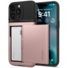 Pouzdro a kryt na mobilní telefon Apple Pouzdro Spigen Slim Armor CS iPhone 15 Pro rose zlaté