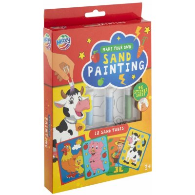 Grafix Pískové obrázky farma kravička prasátko slepička farmář – Sleviste.cz