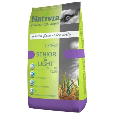 Nativia Dog Senior & Light Chicken & Rice 3 kg – Zbozi.Blesk.cz