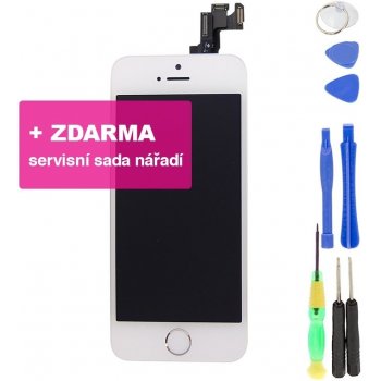 LCD Displej + Dotyková deska bílá iPhone 5S - originál