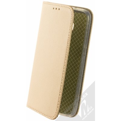 Pouzdro 1Mcz Magnet Book Samsung Galaxy S7 zlaté – Zboží Mobilmania