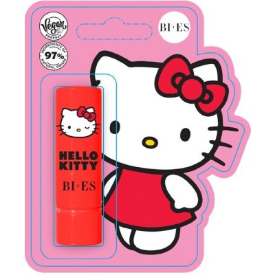 BI-ES Hello Kitty balzám na rty s jahodovou příchutí 4 g