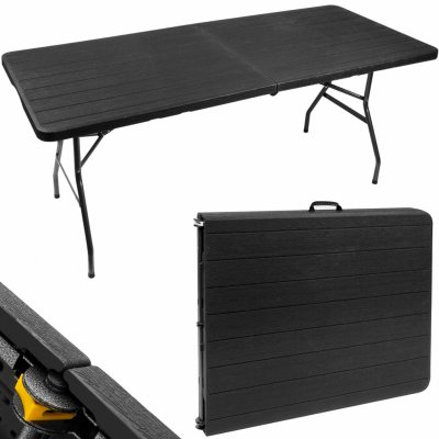 Malatec 12280 Skládací stůl 180x74 cm černý – Zboží Mobilmania