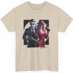 Styloví agenti Akce s elegancí Unisex tričko s potiskem Sand – Sleviste.cz