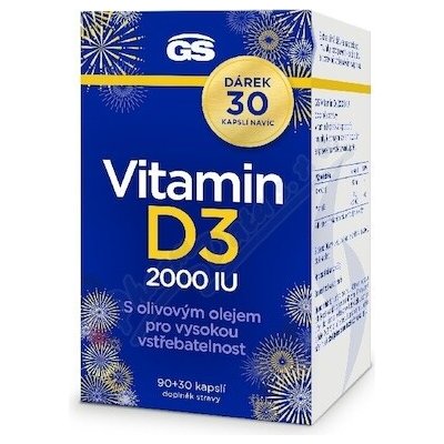 GS Vitamin D3 120 kapslí – Hledejceny.cz