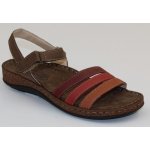 Santé CB 42670 ESPRESO dámské kožené sandály vínová – Zboží Mobilmania