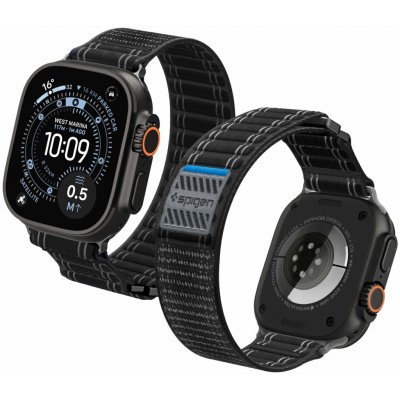Spigen Fabric Band Hook And Loop Apple Watch 49mm/46mm/45mm/44mm Black AMP10141 – Sleviste.cz