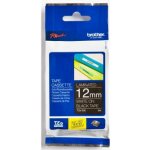 Brother TZE-335, bílý tisk černý podklad, 8m x 12mm – Zboží Dáma