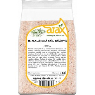 Arax sůl himalájská růžová jemná 1 kg – Sleviste.cz