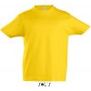 Dětské tričko SOL'S dětské tričko z těžké bavlny Imperial Žlutá zlatavá
