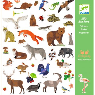 Djeco samolepky fauna – Zboží Dáma