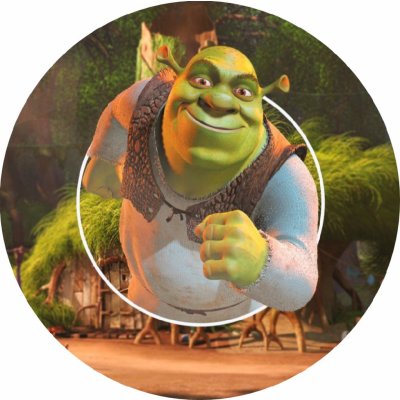 Jedlý tisk SHREK ● materiál: FONDÁNOVÝ DECORLIST ✴️, ● velikost: 5cm (20 ks / A4) ☝