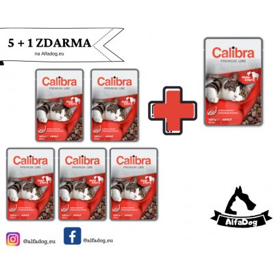Calibra Premium Adult Chicken & Beef 6 x 100 g – Hledejceny.cz