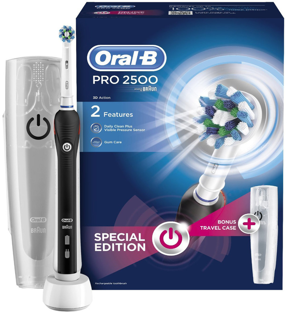 Oral-B Pro 2 2500 CrossAction Black od 1 583 Kč - Heureka.cz