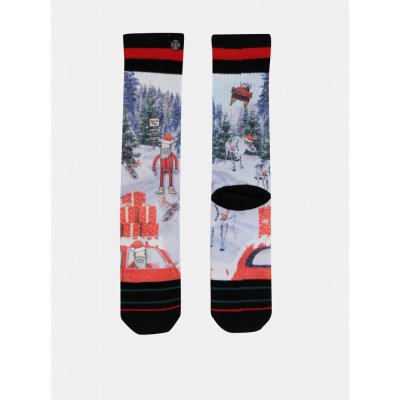 Xpooos pánské ponožky s vánočním motivem červeno-modré – Zboží Mobilmania